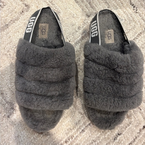 UGG Shoes - UGG Shearling Slippers women’s grey size 9